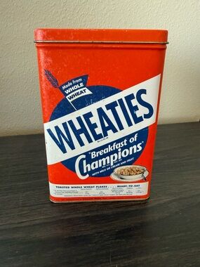 VINTAGE Wheaties Tin Box Breakfast of Champions  1993 Cereal Tin